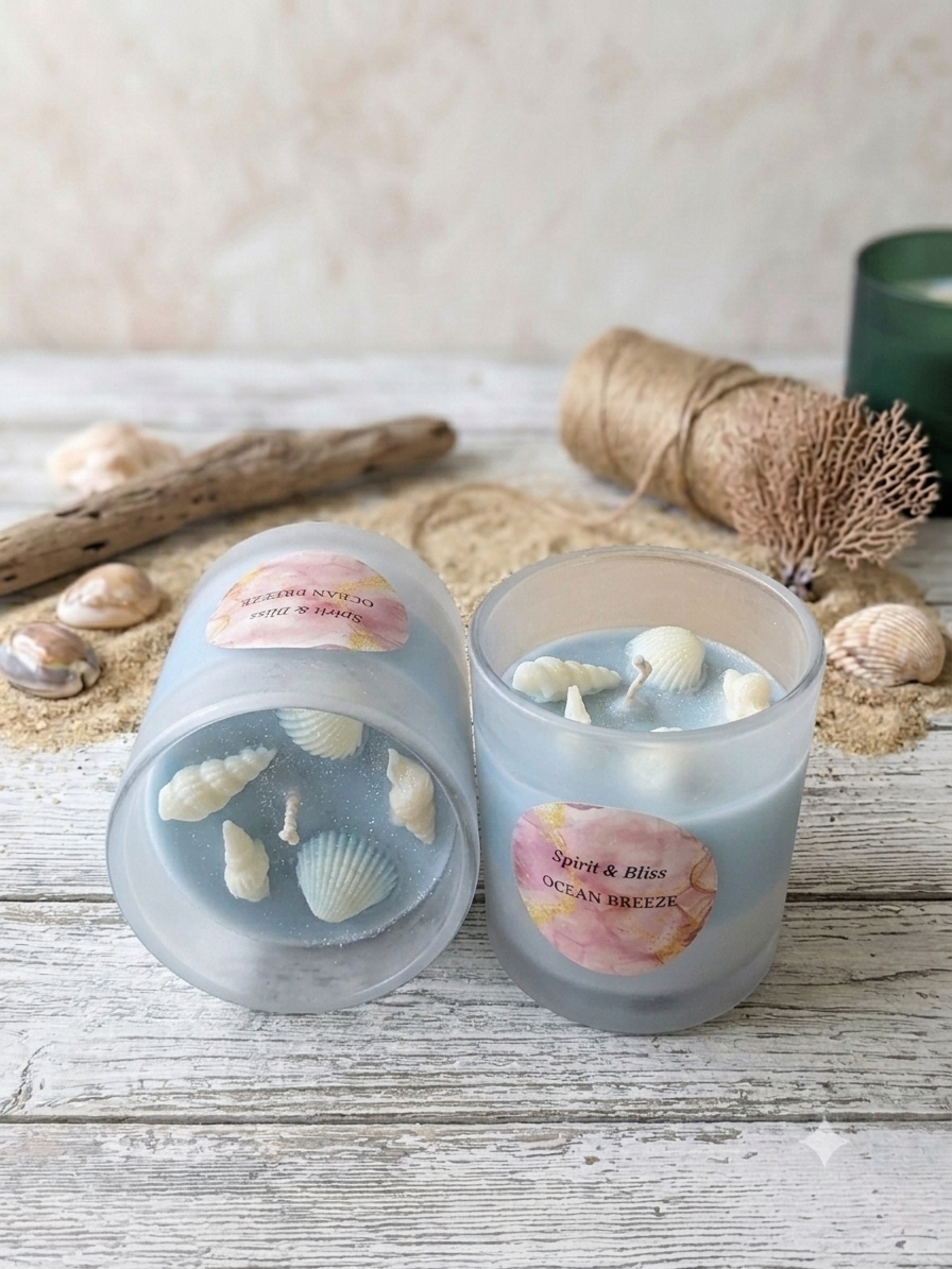 Ocean Breeze Hand-Poured Soy Candle