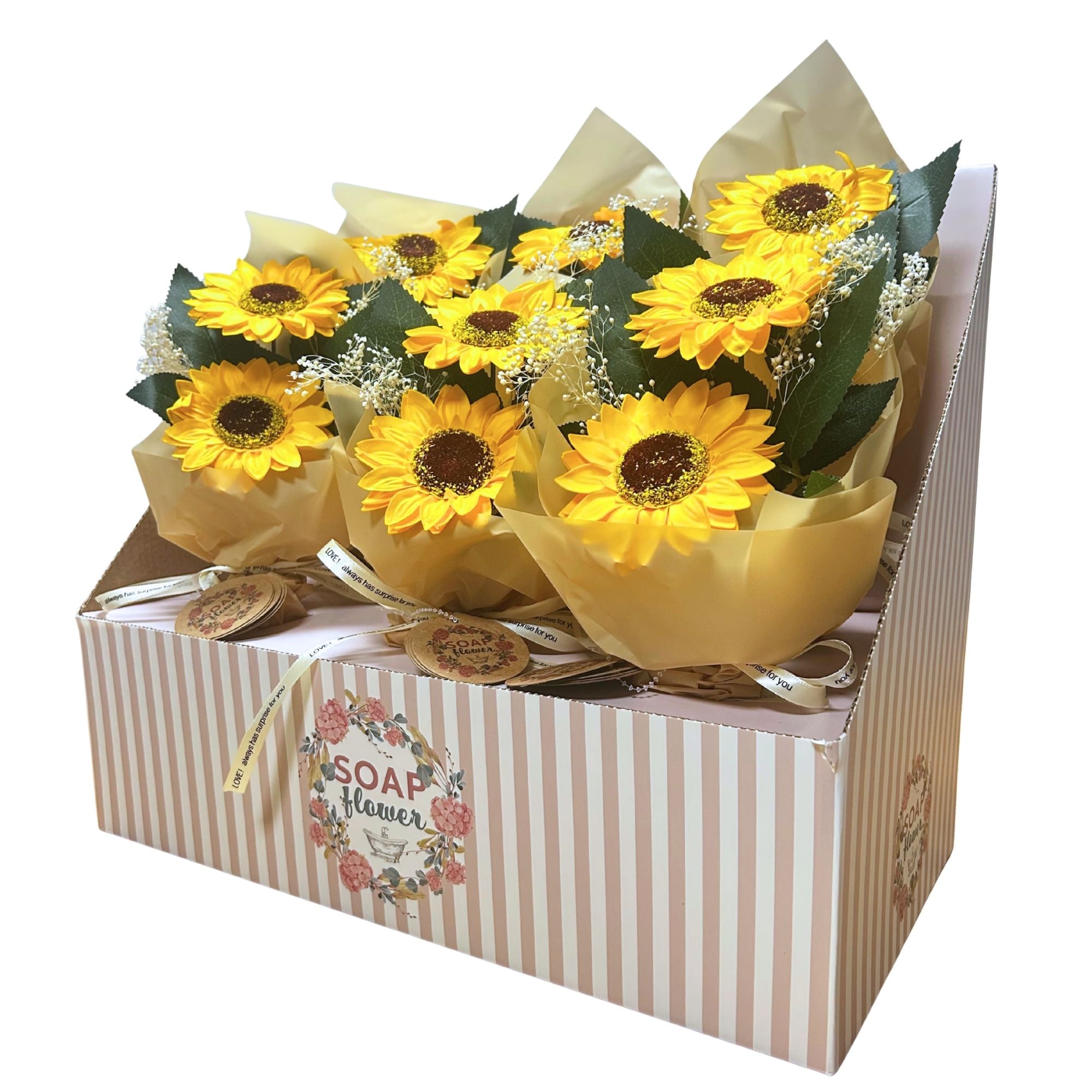 Soap Flower - Two Sunflower Bouquet