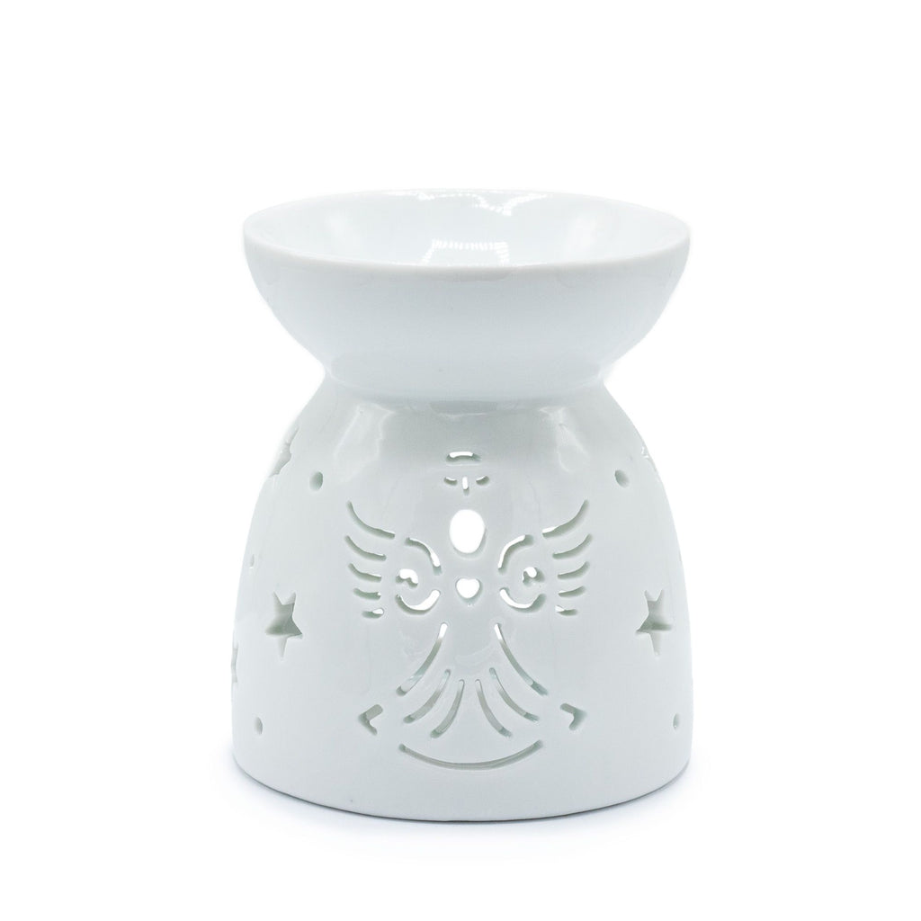 Wax Melt Burner Angel Cut Out- White